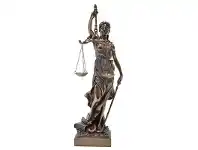 LivingStyles Veronese Cold Cast Bronze Coated Figurine, La Justicia, Small offer
