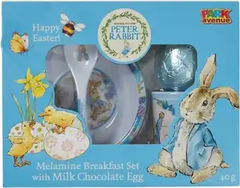 BIG W Peter Rabbit Licensed Melamine Breakfast Set 40g offer