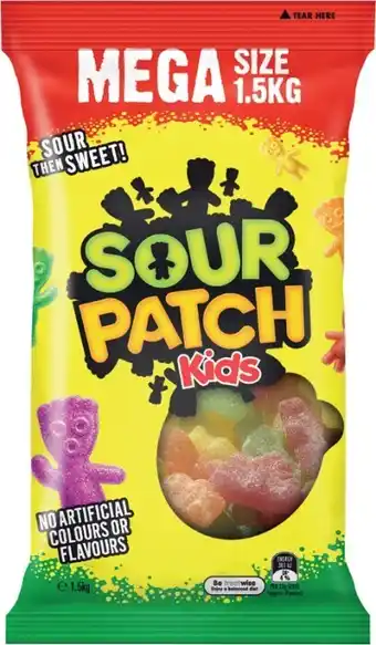 BIG W Sour Patch Bulk Confectionery Bag 1.5kg offer