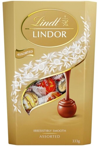 BIG W Lindt Lindor Assorted Cornet 333g offer