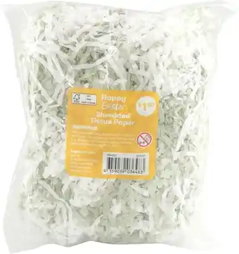 BIG W Shredded Tissue Paper - White offer