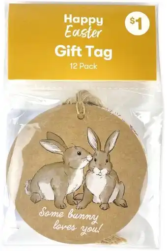 BIG W 12-Pack Easter Tags offer