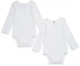 BIG W Dymples 2-Pack Rib Bodysuits Long Sleeve offer