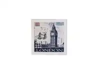 Wood Magnet Memo Board-London