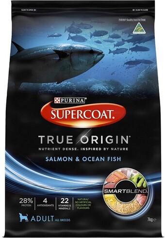 BIG W Supercoat True Origin Dry Dog Food 7kg - Salmon & Ocean Fish offer