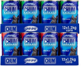 BIG W Chum 12-Pack Dog Food Can Varieties 1.2kg offer