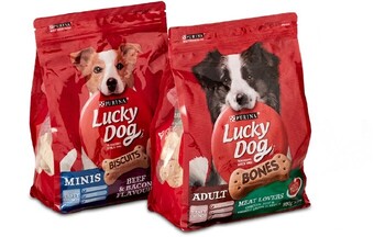 BIG W Lucky Dog Regular and Mini Bones Varieties 800g offer