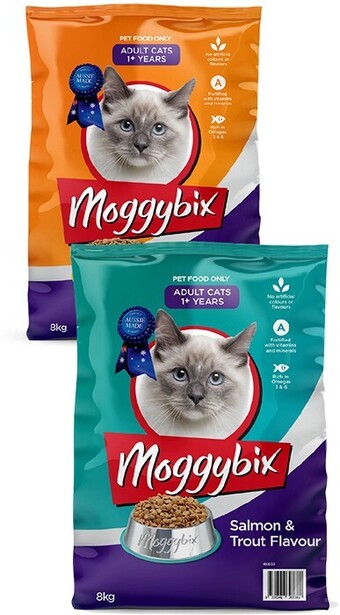 BIG W Moggybix Dry Cat Food Varieties 8kg offer