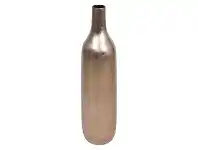 LivingStyles Sora Ceramic Long Neck Bottle Vase, Small, Champagne offer