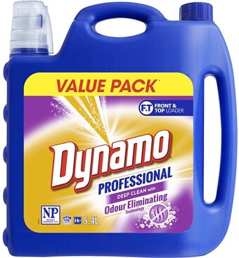 BIG W Dynamo Odour Eliminating Laundry Liquid 5.4-Litre offer