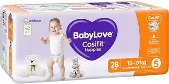 BIG W Babylove 28-Pack Nappies Walker Bulk offer