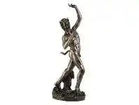 LivingStyles Veronese Cold Cast Bronze Coated Roman Mythology Figurine, Faun offer