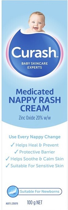 BIG W Curash Medicated Nappy Rash Cream 100g* offer