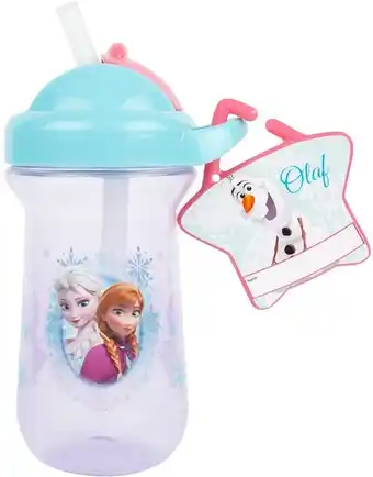 BIG W Disney Frozen Flip Top Straw with Name Tag Charm offer