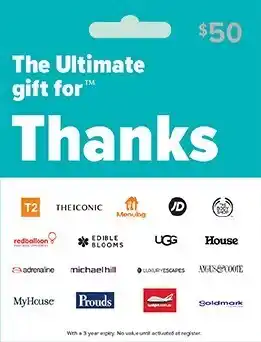 BIG W Ultimate Thanks $50 Gift Card offer