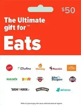 BIG W Ultimate Eats $50 Gift Card offer