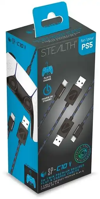 BIG W Stealth PS5 Twin Play and Charge Cables offer