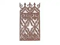 LivingStyles Irmine Cast Iron Wall Decor - Antique Rust offer