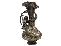 LivingStyles Veronese Cold Cast Bronze Coated Flower & Beauty Vase, Hyacinth offer