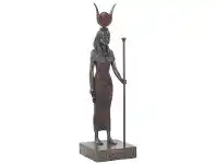 LivingStyles Veronese Cold Cast Bronze Coated Egyptian Mythology Figurine, Standing Hathor offer