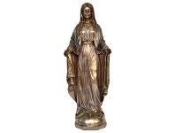 LivingStyles Veronese Cold Cast Bronze Coated Figurine, Mother Mary offer