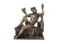 LivingStyles Veronese Cold Cast Bronze Coated Greek Mythology Figurine, Dionysus offer