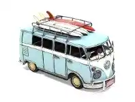LivingStyles Boutica Handmade Tin Large VW Kombi Van Model - Blue offer