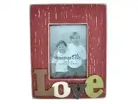 LivingStyles Rectangle Wooden Photo Frame with 3D Raised Letters - Love offer