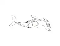 LivingStyles Cereus Barbed Iron Wire Dolphin Wall Decor, Large offer