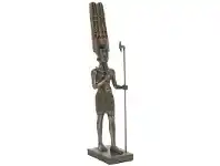 LivingStyles Veronese Cold Cast Bronze Coated Egyptian Mythology Figurine, Amun-Ra offer