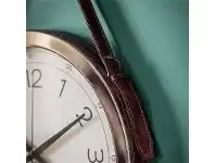 LivingStyles Yalding Metal Round Hanging Wall Clock, 40cm offer