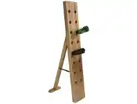 Wago Wago Solid Mango Wood Timber 16 Bottle Wine Rack - Raw