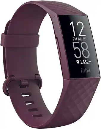 Officeworks Fitbit Charge 4 Fitness Tracker - Rose Wood offer