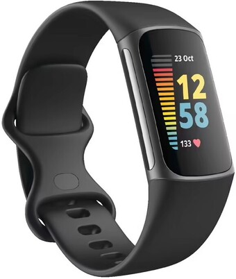 Officeworks Fitbit Charge 5 Fitness Tracker - Black offer