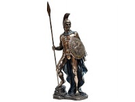 LivingStyles Veronese Cold Cast Bronze Coated Greek Mythology Figurine, Ares offer