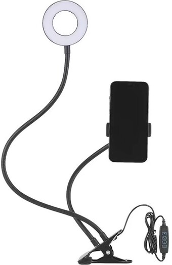 Officeworks Otto Ring Light with Desk Clamp offer