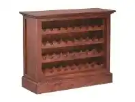 LivingStyles Boku Mahogany Timber Wine Rack, Small, Mahogany offer