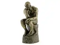 LivingStyles Veronese Cold Cast Bronze Coated Figurine, The Thinker, Small offer