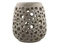 LivingStyles Palmira Cement Nouveau Candle Holder, Large offer
