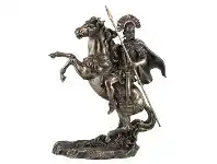 LivingStyles Veronese Cold Cast Bronze Coated Figurine, Roman Centurion on Horse offer