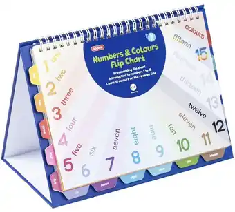 Officeworks Kadink Numbers & Colours Flip Chart offer