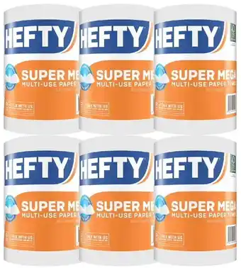 Officeworks Hefty Mega Paper Towel - 6 x 330 Sheets offer