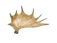 LivingStyles Sculptured Elk Horn Decor Bowl offer