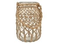 LivingStyles Roosa Rope Net Jar, Medium offer