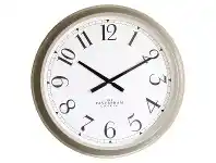 LivingStyles Scratti Metal Round Wall Clock, 68cm, Taupe offer