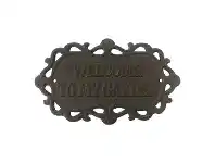 LivingStyles Welcome To My Garden Cast Iron Wall Plaque offer