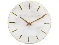 LivingStyles Leni Zabi Round Wall Clock, 30cm, White offer