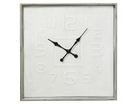 LivingStyles Guilie Metal Square Wall Clock, 80cm offer