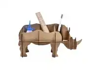 LivingStyles Safari DIY 3D Puzzle Desk Organiser, Rhino offer
