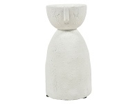 LivingStyles Betsy Ceramic Decor Vase, White offer